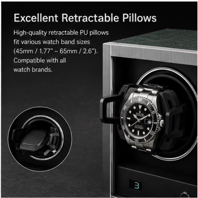 ZOSS Emerald Jade watch winder, view 3