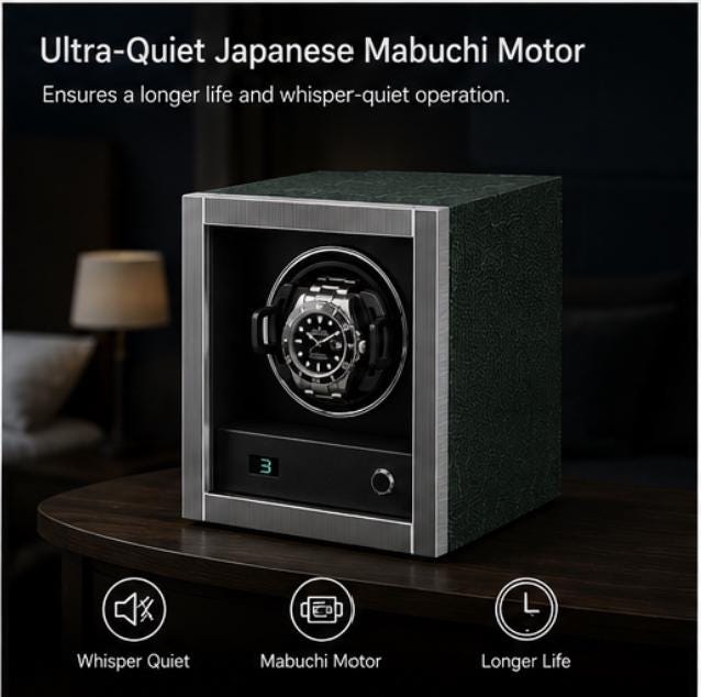 ZOSS Emerald Jade watch winder, view 5