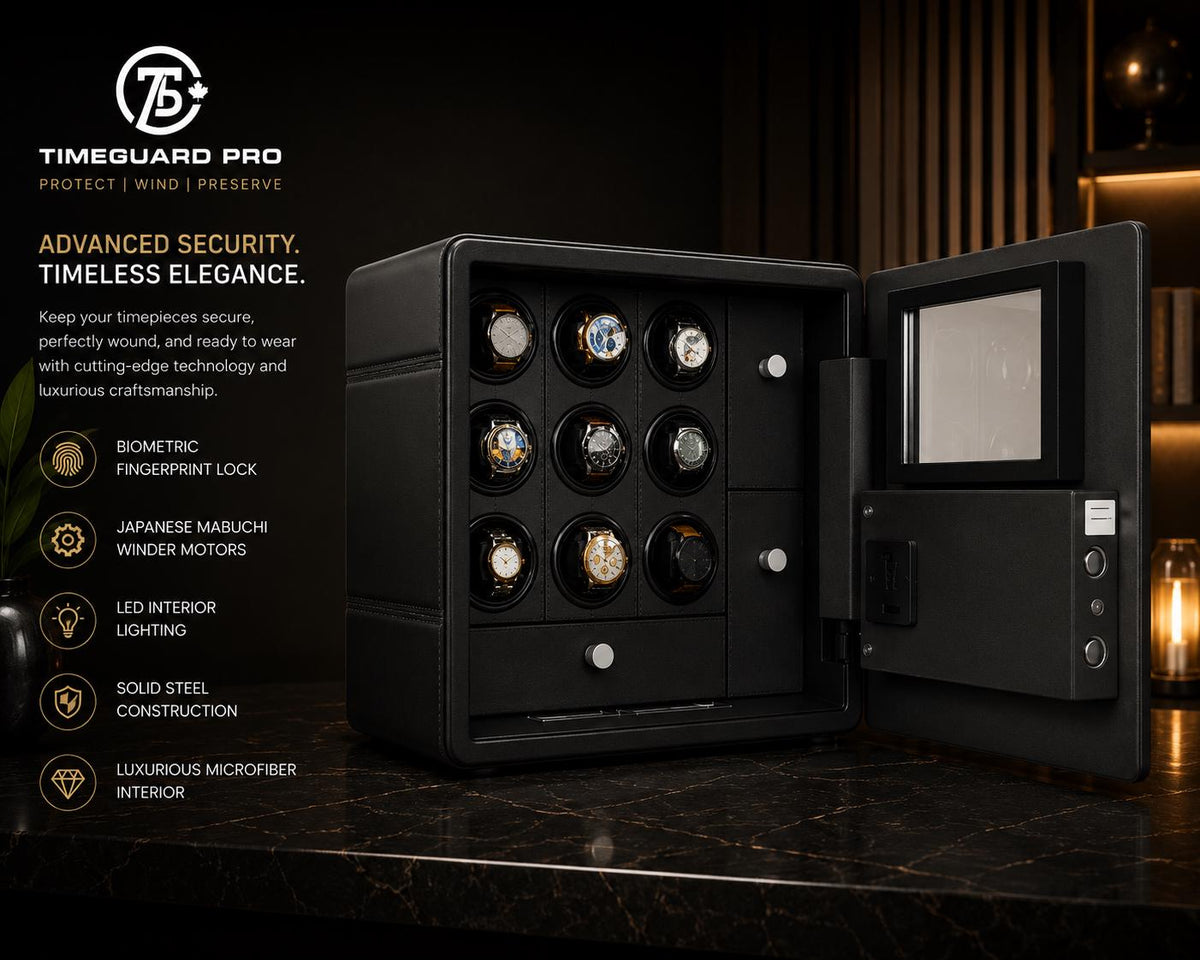 Etsy: Biometric Watch Winder Safe: Digital Lock, Jewelry Storage — image 3