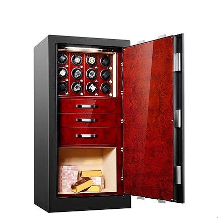 Etsy: Titan Series Anti-Theft Watch Winder Safe, Jewelry Storage, Knob Control — image 1