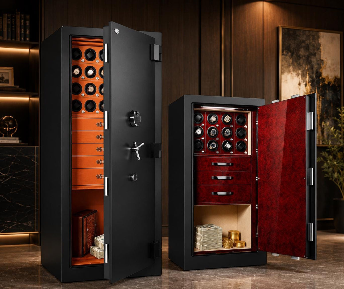 Etsy: 20-Piece Watch Winder Safe with Jewelry Drawers, Steel Anti-Theft Cabinet — image 4