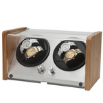 Zoss Watch Winder Made of Premium Natural Bamboo Shell for 4 Automatic Watches with High-Gloss Craftsmanship