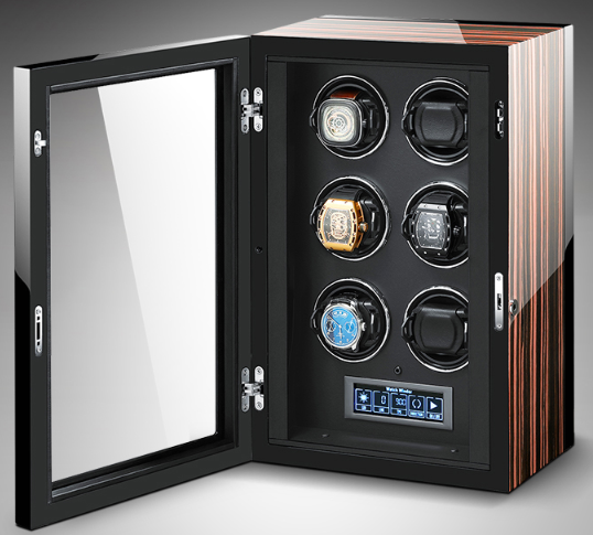 ZOSS Aura 6 LCD touchscreen watch winder, view 3