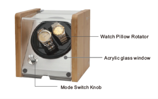 ZOSS Bamboo 4 watch winder, view 10