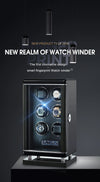 New Arrivals Roma Series watch winder with BioMetric Finger Print Access Technology and Remote Control